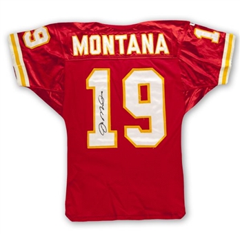 1994 Joe Montana Kansas City Chiefs Game Worn and Twice-Signed Home Jersey - Photomatched to November 20 Game vs Cleveland Browns (MeiGray and Montana LOAs)